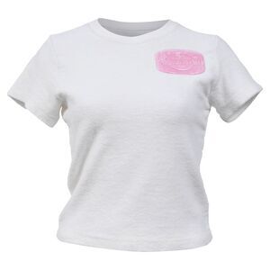 Alexander Wang Soap Appliquéd Logo T-shirt in White Cotton